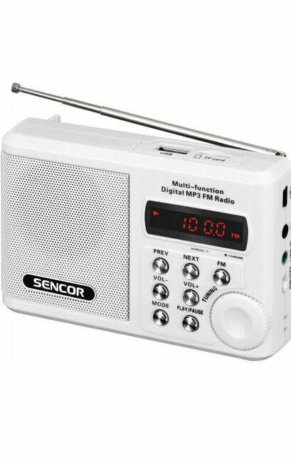RADIO PRZENOŚNE KIESZONKOWE NA BATERIE FM USB MP3