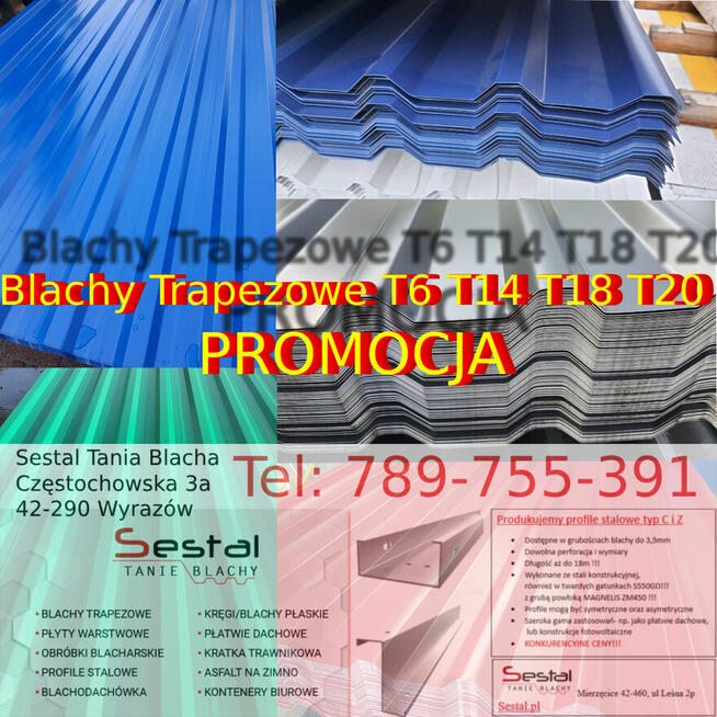 Blacha Trapez Blachy Trapezowe Dach T6 T18 T20 Stodoła Wiata
