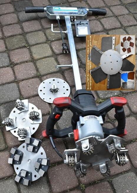 Akumulatorowa lekka zacieraczka do betonu