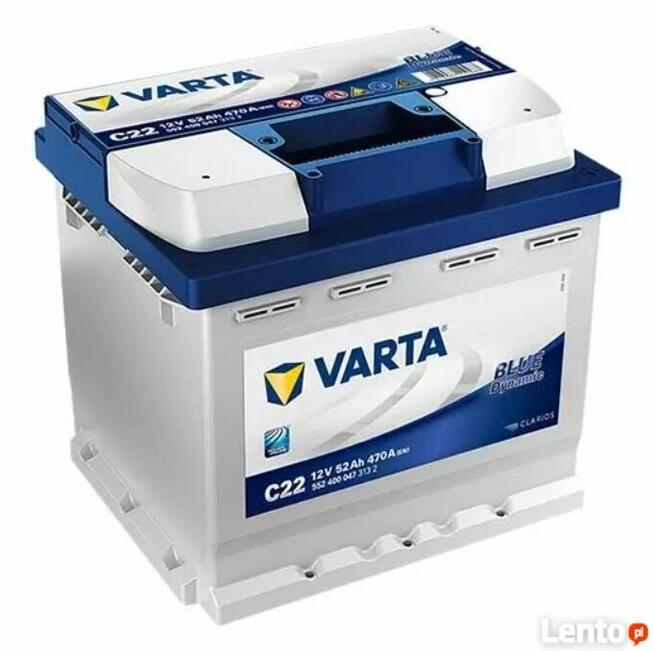 Akumulator 52Ah 470A VARTA Blue Dynamic C22 – DARMOWY DOWÓZ