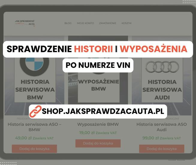 Historia serwisowa i dekoder wyposażenia po VIN