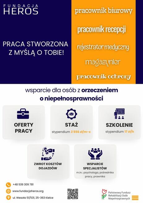 Szkolenia zawodowe - Pracownik biurowy, Rejestracja, Grafika