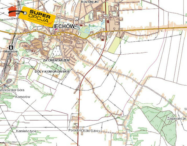 Działka inwestycyjna Miechów,