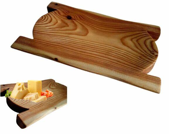 Regionalna TACA DREWNIANA do potraw Talerz na przekąski 40