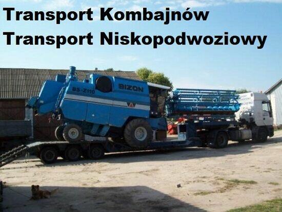 Niskopodwoziowy Transport Maszyn Rolniczych Budowlanych