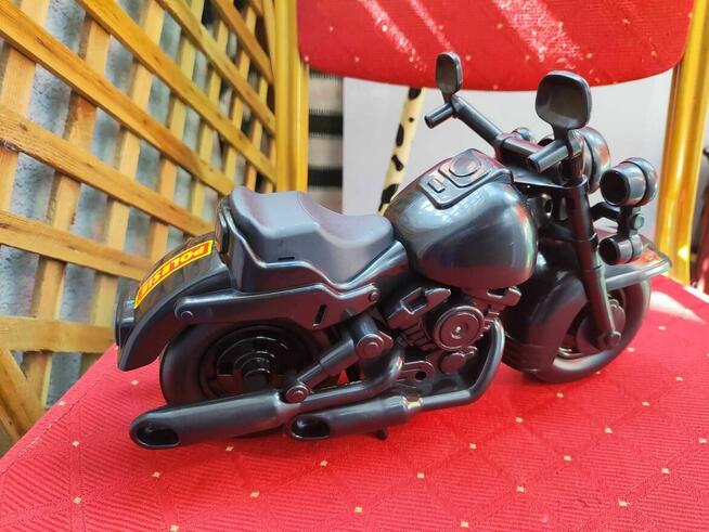 Motocykl motor czarny zabawka na półkę harley pojazd