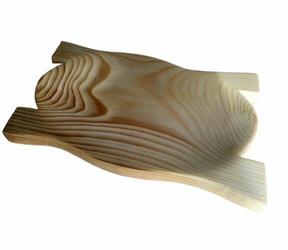 Koryto KORYTKO DREWNIANE DŁUBANE TACA na jedzenie 40cm