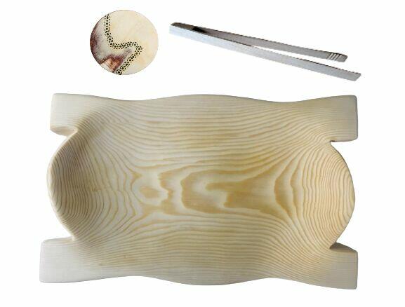 Talerz TACA na przekąski KORYTO góralskie drewniane na mięso