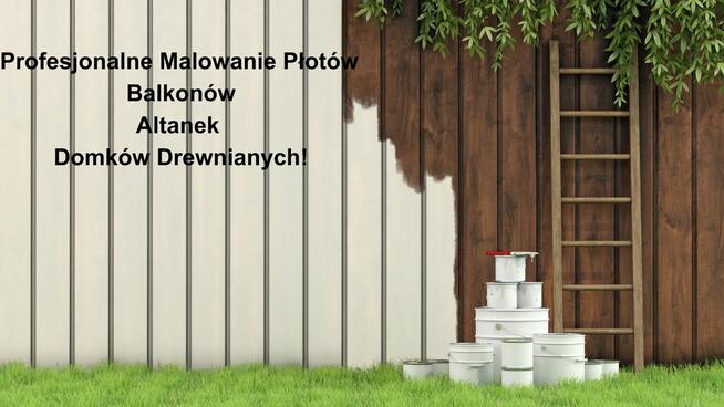 Malowanie Płotów, Balkonów, Balustrad, Domków Drewnianych!