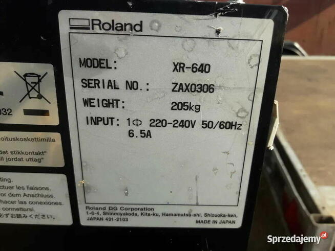 Roland Lec-540 i Roland Xr-640 druk. z ploterem i druk.