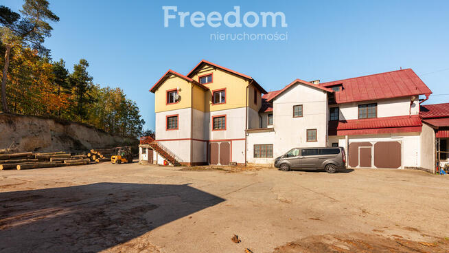 Funkcjonujący tartak - działka blisko 4 ha