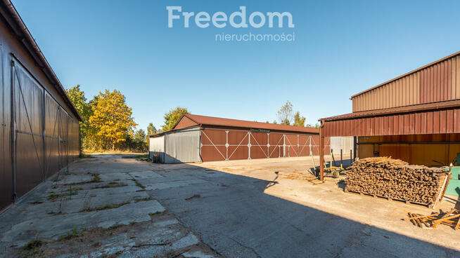 Funkcjonujący tartak - działka blisko 4 ha