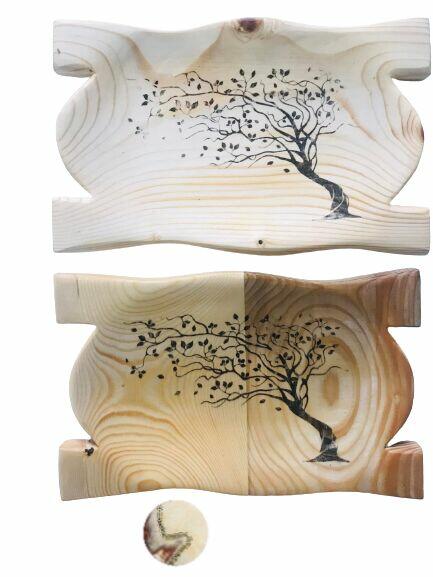 Talerz TACA na przekąski KORYTO góralskie drewniane na mięso