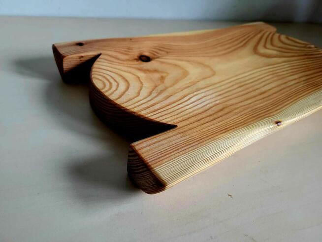 Regionalna TACA DREWNIANA do potraw Talerz na przekąski 40