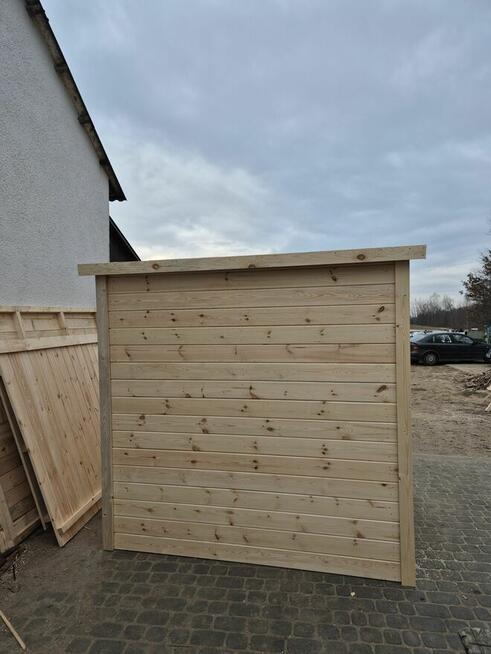 Domek drewniany narzędziowy 2m x 2m dach jednospadowy