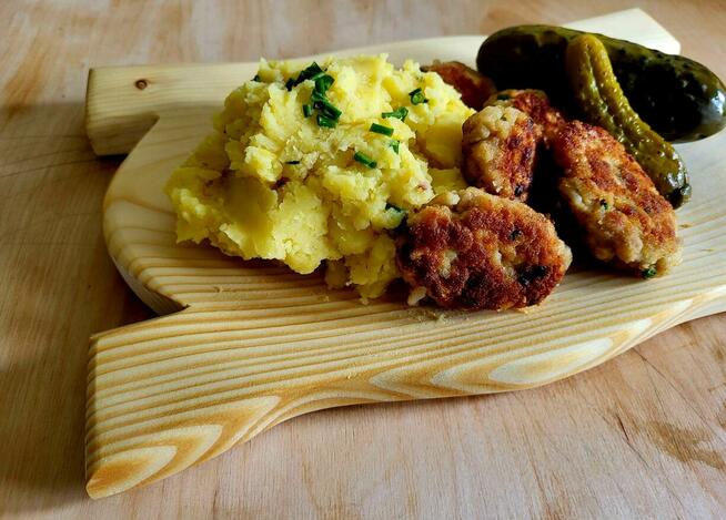 Talerz TACA na przekąski KORYTO góralskie drewniane na mięso