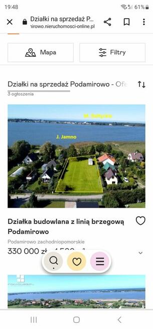 Dwa domy i holenderka nad morzem i jeziorem