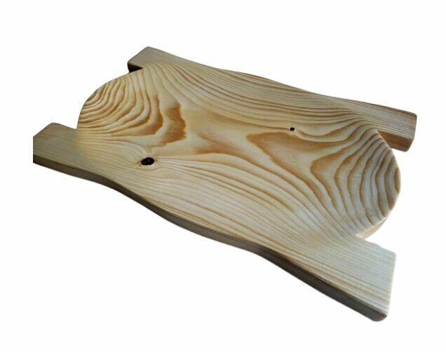 Koryto KORYTKO DREWNIANE DŁUBANE TACA na jedzenie 40cm