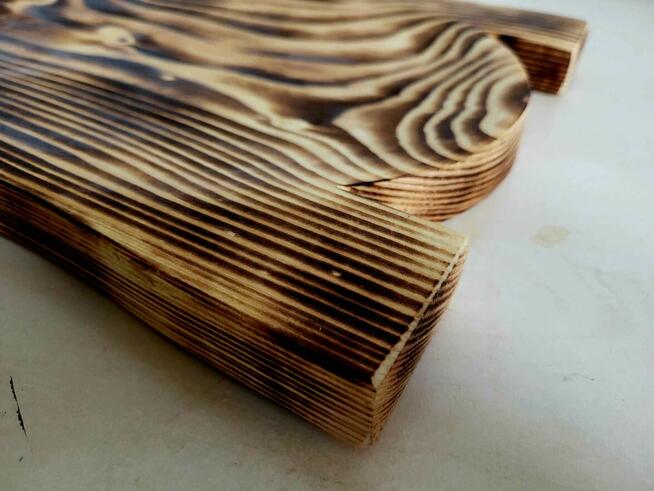 Koryto KORYTKO DREWNIANE DŁUBANE TACA na jedzenie 40cm