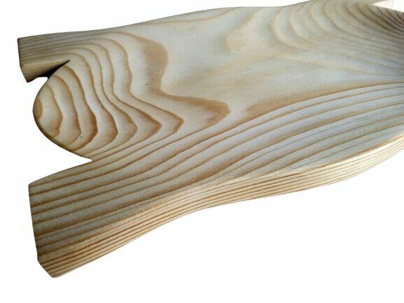 Koryto KORYTKO DREWNIANE DŁUBANE TACA na jedzenie 40cm