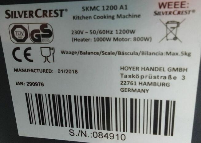 Lidlomix Thermomix SilverCrest Monsieur Cuisine Connect SKMC