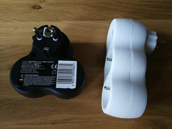 Rozgałęźnik elektryczny USB A i C 2,4A usbc 3.4 ładowarka