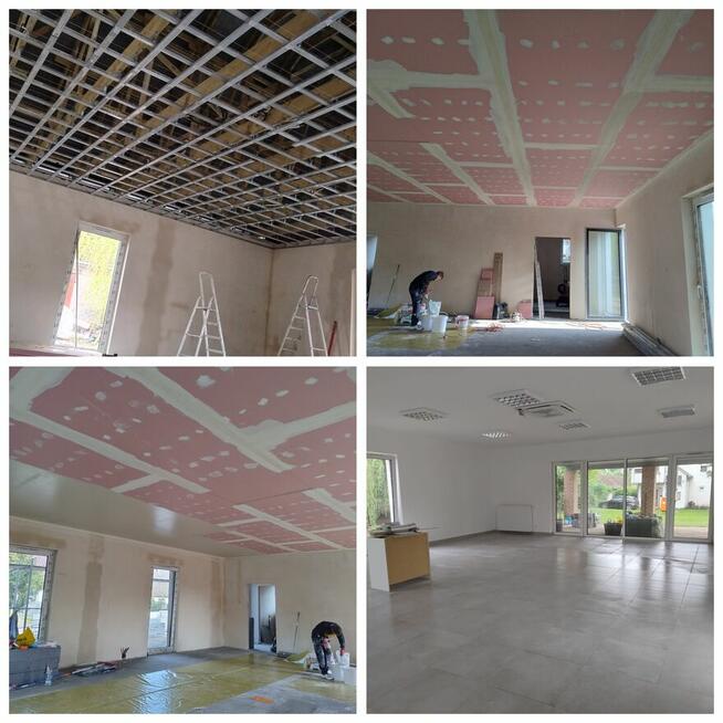 Szpachlowanie malowanie zabudowy