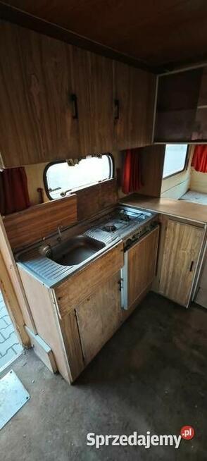 Przyczepa kempingowa duża na działkę budowę stróżówkę itp