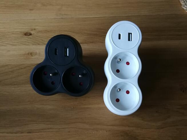 Rozgałęźnik elektryczny USB A i C 2,4A usbc 3.4 ładowarka
