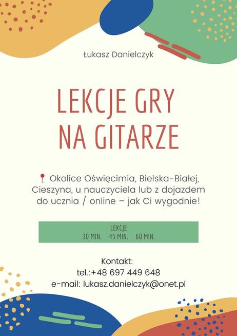 Lekcje gry na gitarze