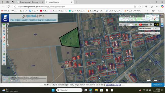 Sprzedam działkę Grzmiąca 9/1 , 5102m2 klasa N - nieużytek
