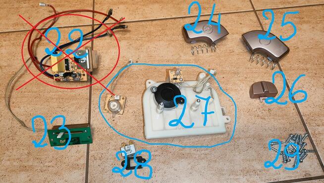 Zelmer CERES Typ.VC3300.0SK - odkurzacz części !