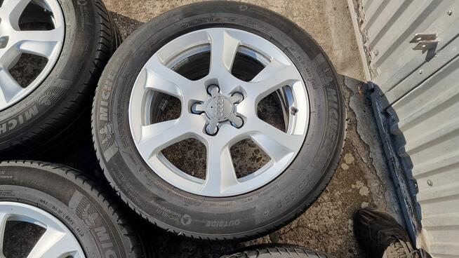 4x KOŁA 5x112 16x7,5 ALU felgi 225/55r16 opony lato Michelin