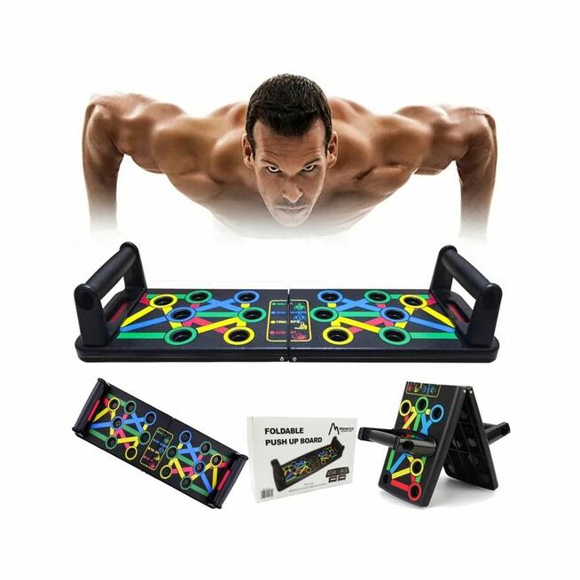 Deska do pompek 14w1 – ergonomiczne uchwyty do ćwiczeń w dom