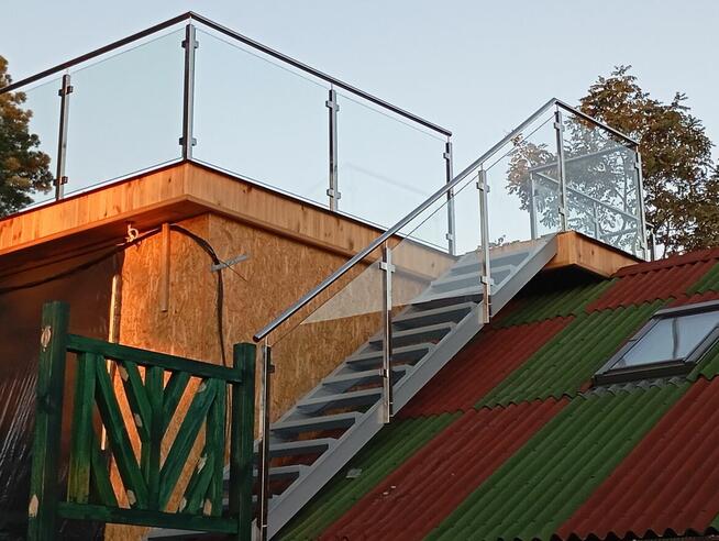 Balustrady nierdzewne szklane bramy schody ogrodzenia