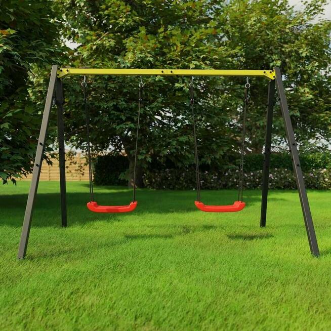 Huśtawka metalowa dla dzieci solidna i bezpieczna zabawa !