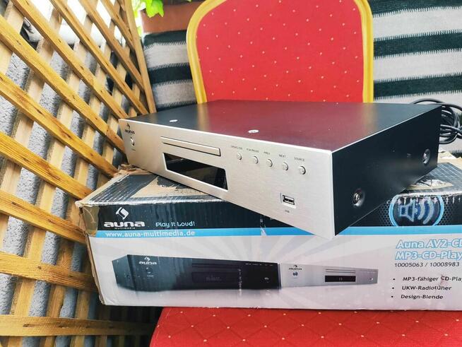 Odtwarzacz CD Player MP3 HiFi Auna AV2-CD509 USB Radio Srebrne
