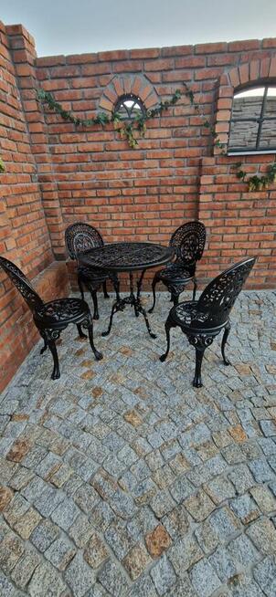 MEBLE OGRODOWE ŻELIWNE stół krzesło