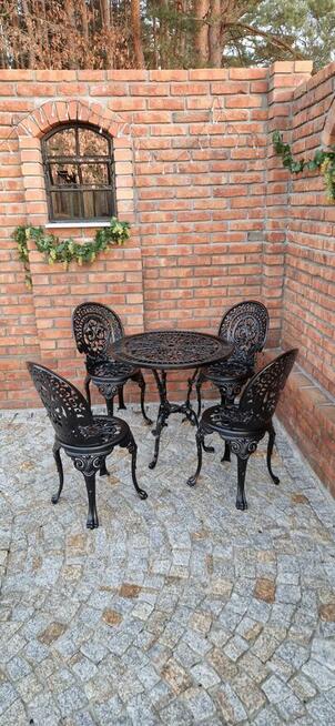 krzesło żeliwne ogrodowe