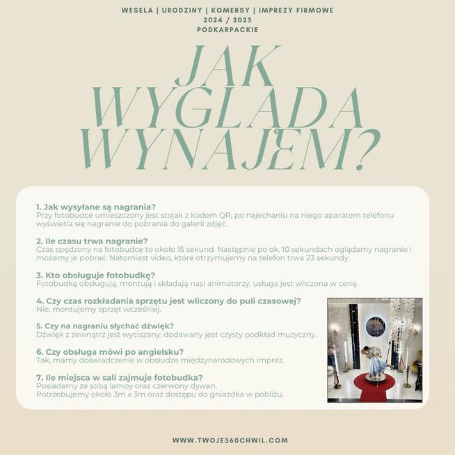 Fotobudka 360 wynajem - Rzeszów i podkarpackie