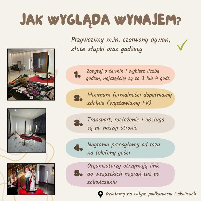 Fotobudka 360 wynajem - Rzeszów i podkarpackie