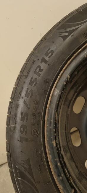 4XOpony zimowe bieżnikowane używane + felgi195/55/R15