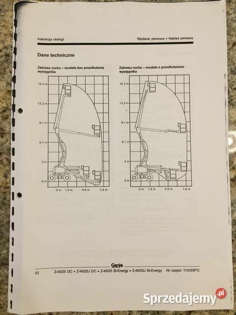Podnośnik koszowy teleskopowo-przegubowy Genie Z45/25 J DC