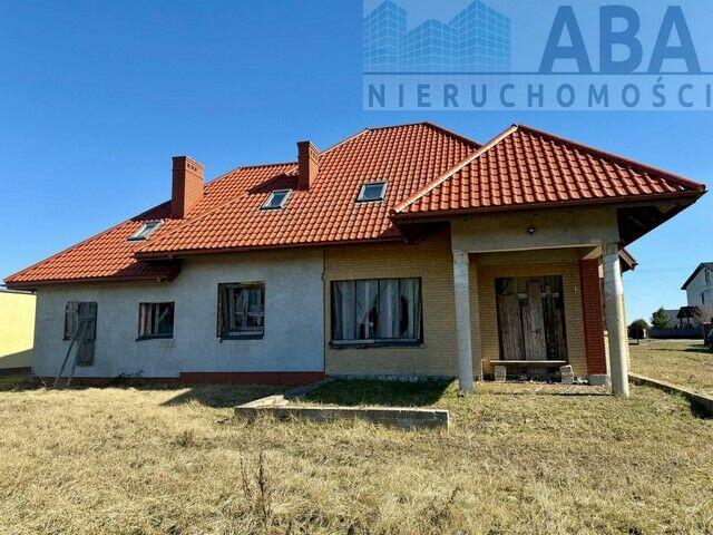 Dom w stanie surowym otwartym z tynkami - Osiek Wielki gm. O