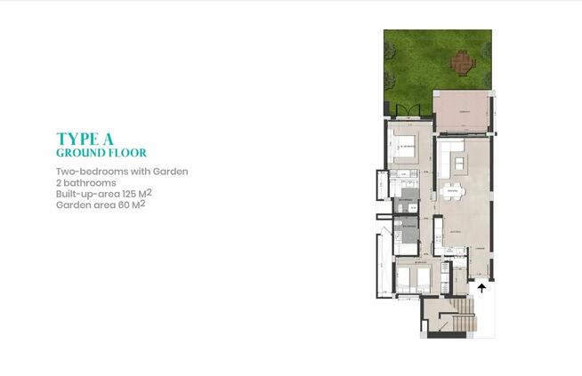 Veranda Resort Sahl Hasheesh  Salon 2 sypialnie i ogród