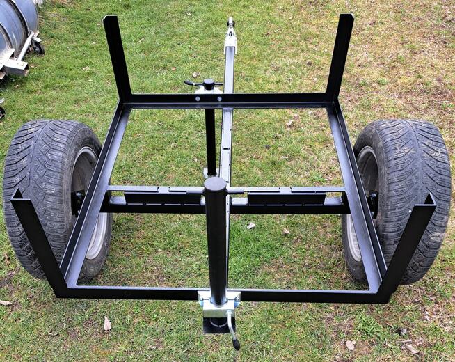 Przyczepka 2w1 pod mauzera 1000l i skrzynia ~120x100cm