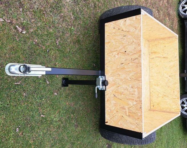 Przyczepka 2w1 pod mauzera 1000l i skrzynia ~120x100cm