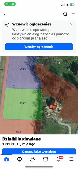 Sprzedam działkę budowlana