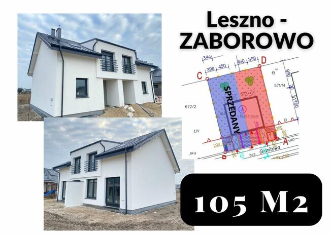 okazja 105m2, Leszno -Zaborowo - świetny rozkład