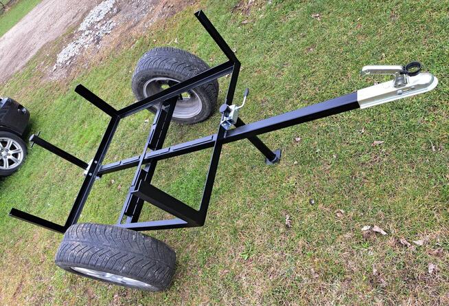 Przyczepka 2w1 pod mauzera 1000l i skrzynia ~120x100cm